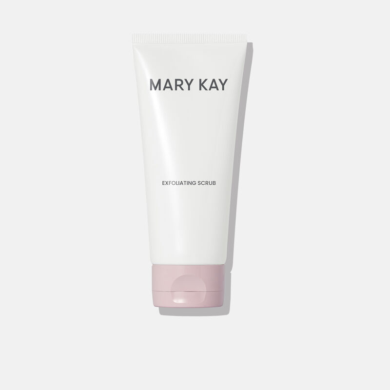 Tube of Mary Kay Exfoliating Scrub standing on its cap