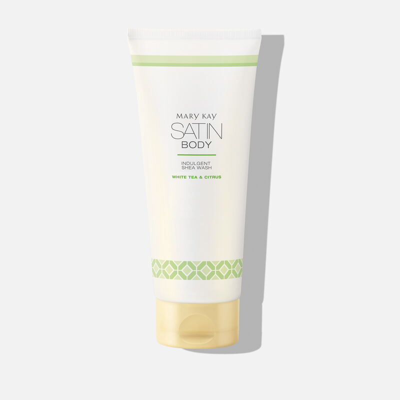 Un tube du Nettoyant corporel luxueux au beurre de karit&eacute; Satin Body de Mary Kay.