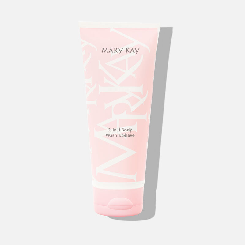 A bottle of Mary Kay 2-In-1 Body Wash & Shave.