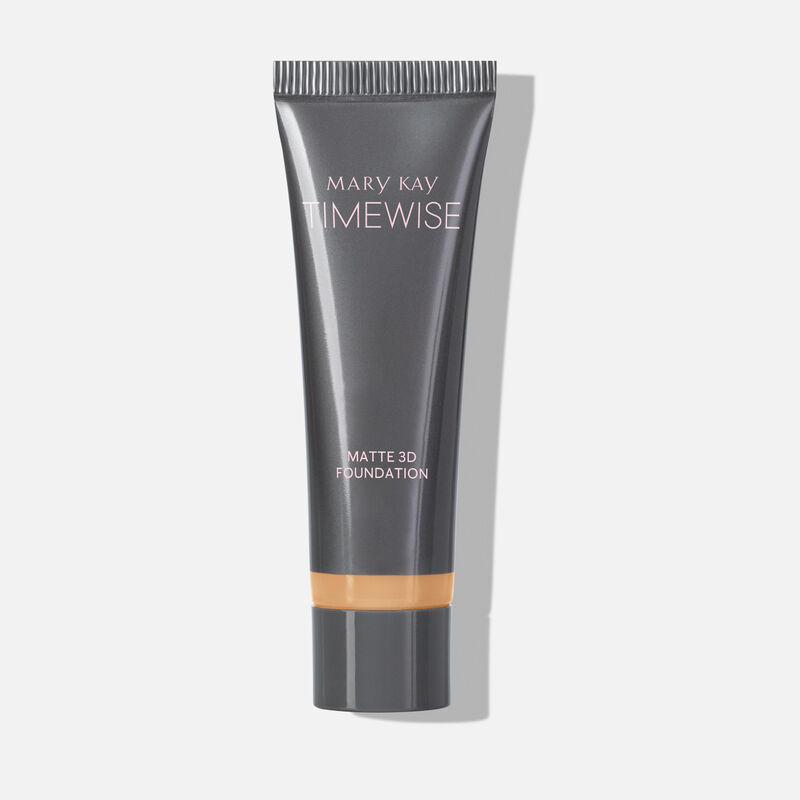 Tube of TimeWise Matte 3D Foundation in the shade Ivory W 130 standing on its cap.