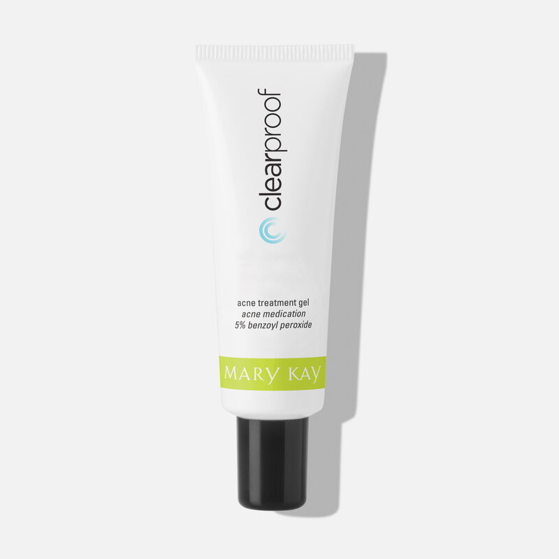 A tube of Clear Proof Acne Treatment Gel from Mary Kay.