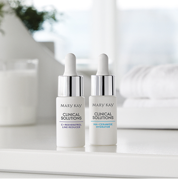 Mary Kay Clinical Solutions C + Resveratrol Line-Reducer and Clinical Solutions HA + Ceramide Hydrator